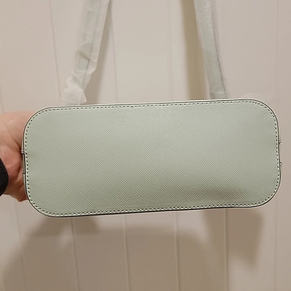 Kate Spade Staci Dome Crossbody Crystal Blue Mint Gold Hardware NWT - Picture 7 of 9